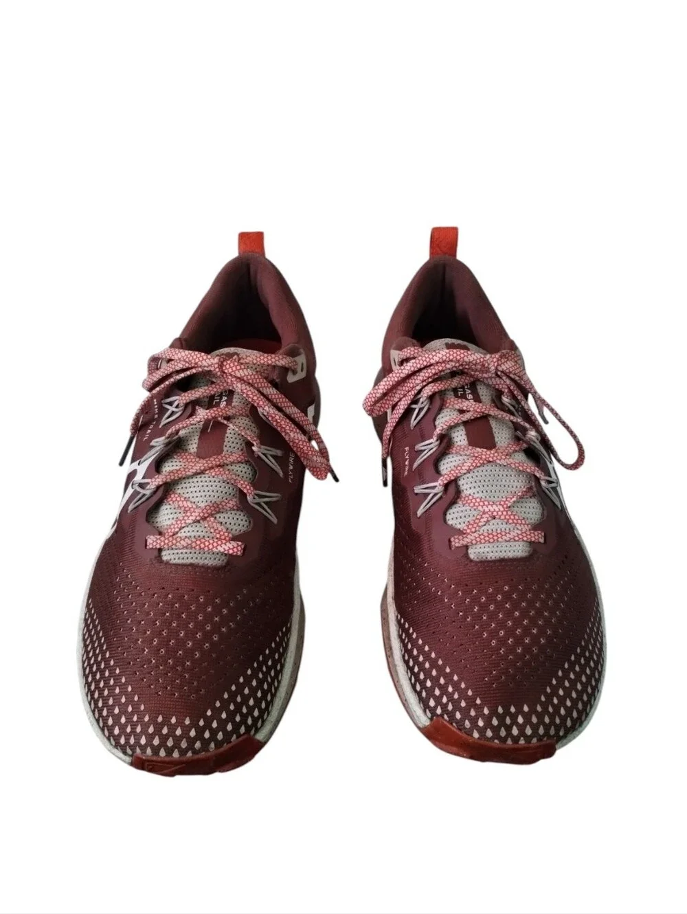 Nike React Pegasus Trail 4 Sneaker Shoes Womens 9.5 in Dark Pony Picante Red